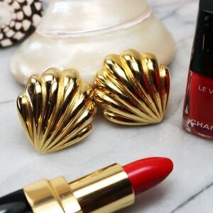 ⚜️ Bello Vintage PAOLO GUCCI Seashell Earrings